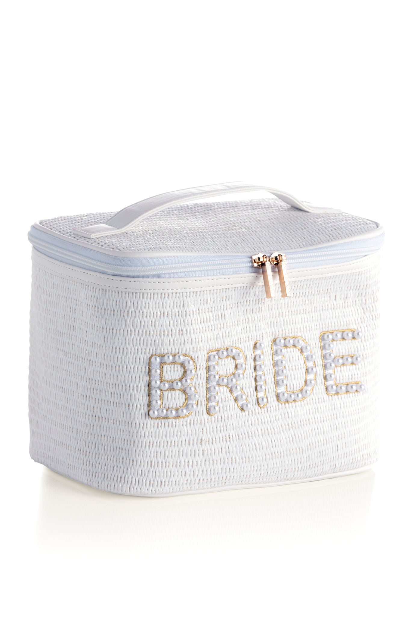 Shiraleah "Bride" Cosmetic Case, White