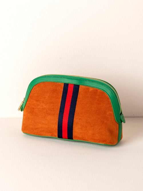 Shiraleah Blakely Zip Pouch, Rust - FINAL SALE ONLY