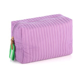 Shiraleah Ezra Quilted Nylon Large Cosmetic Pouch, Lilac