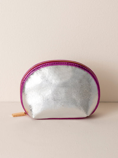 Shiraleah Skyler Cosmetic Pouch, Silver