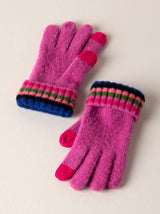 Shiraleah Ronen Touchscreen Gloves, Magenta