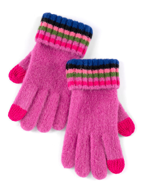 Shiraleah Ronen Touchscreen Gloves, Magenta