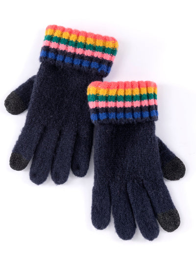 Shiraleah Ronen Touchscreen Gloves, Navy