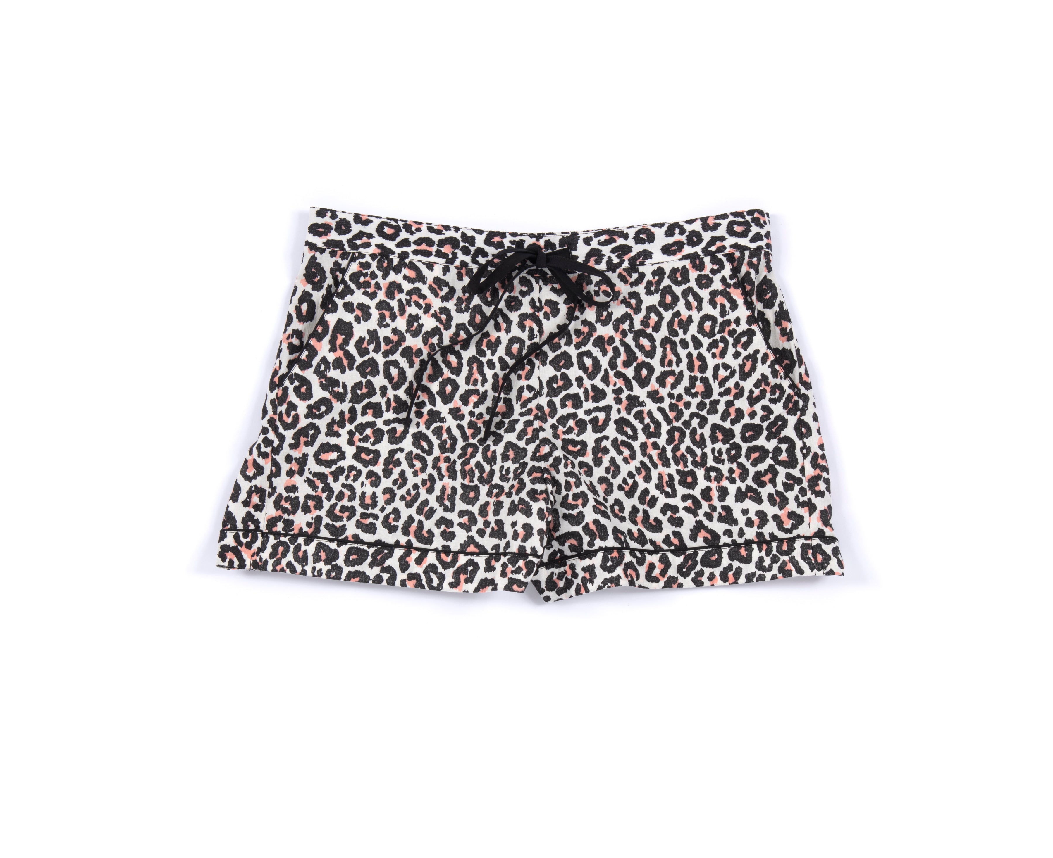 Shiraleah Jerry Animal Print Pj Set, Black - FINAL SALE ONLY