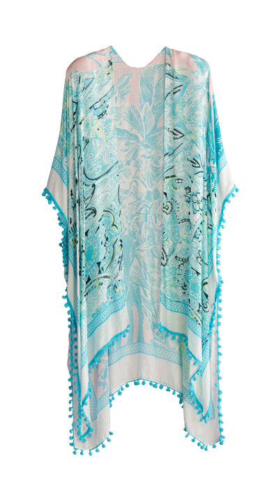 Shiraleah Belize Kimono, Turquoise
