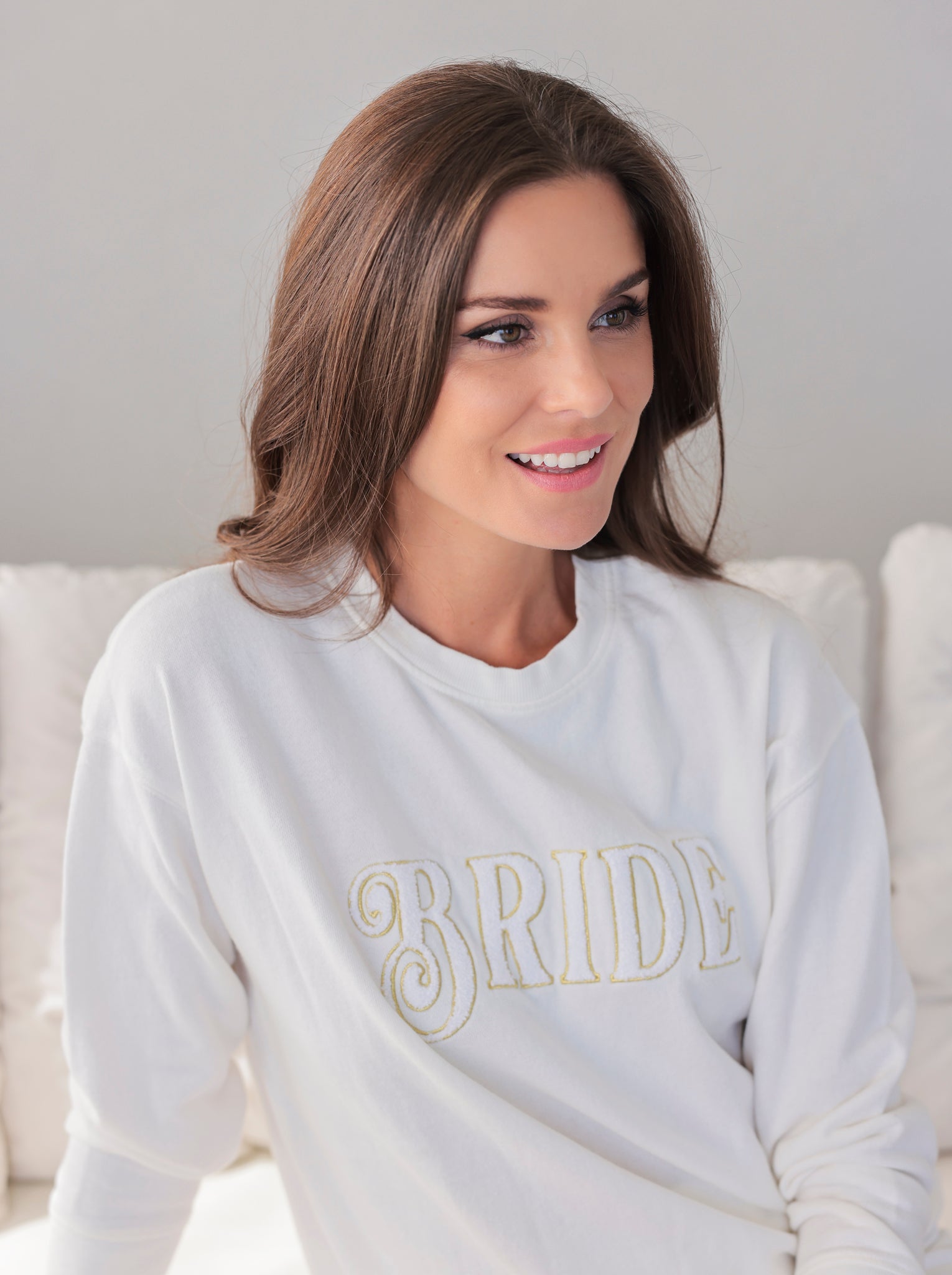 Shiraleah "Bride" Sweatshirt, Ivory