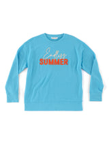 Shiraleah "Endless Summer" Sweatshirt, Aqua