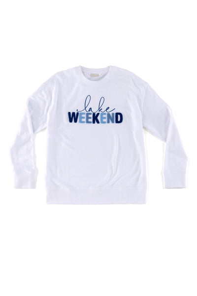 Shiraleah "Lake Weekend" Sweatshirt, White