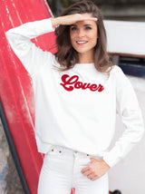 Shiraleah "Lover" Sweatshirt, White