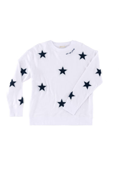 Shiraleah Stars Sweatshirt, White