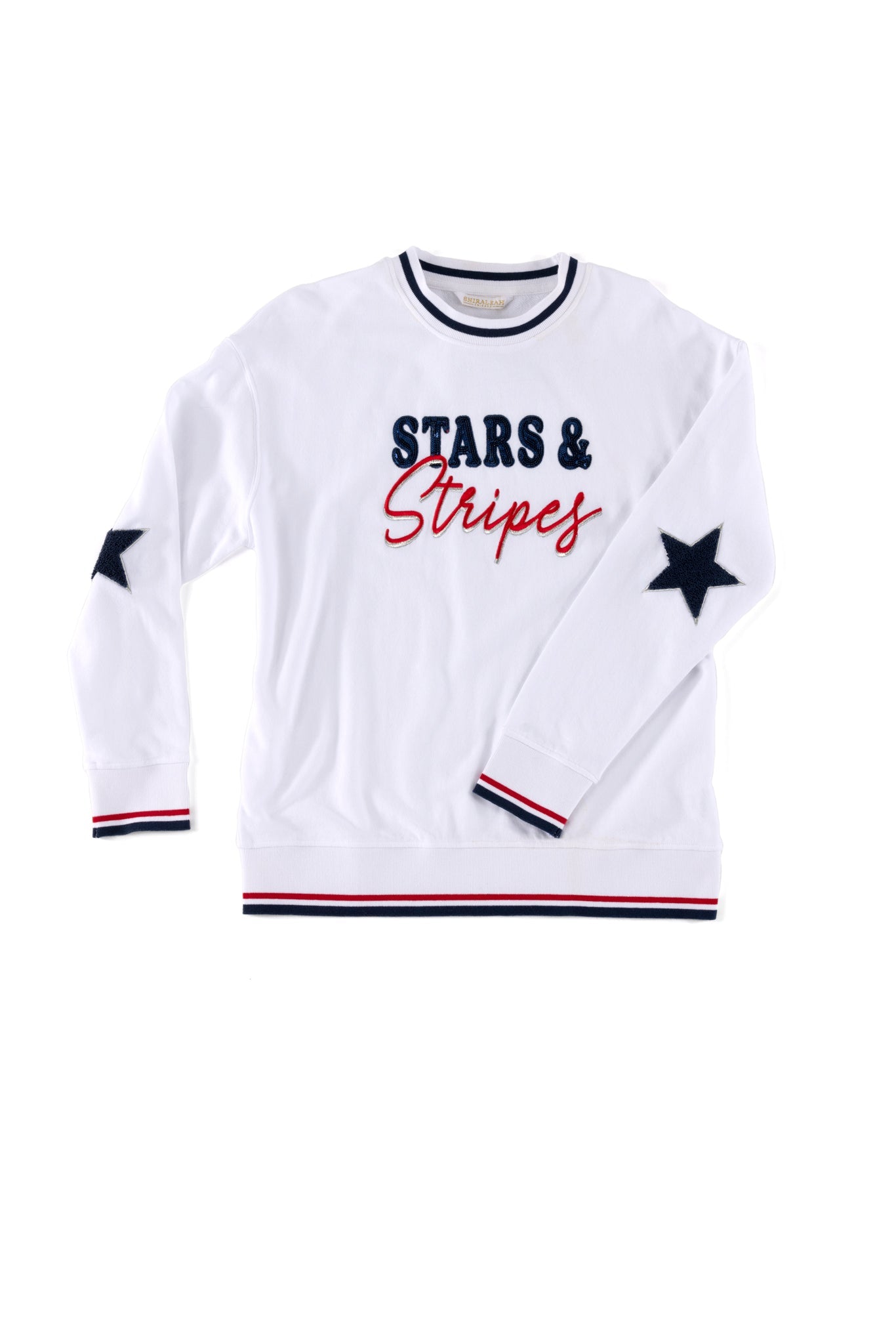 Shiraleah "Stars & Stripes" Sweatshirt, White