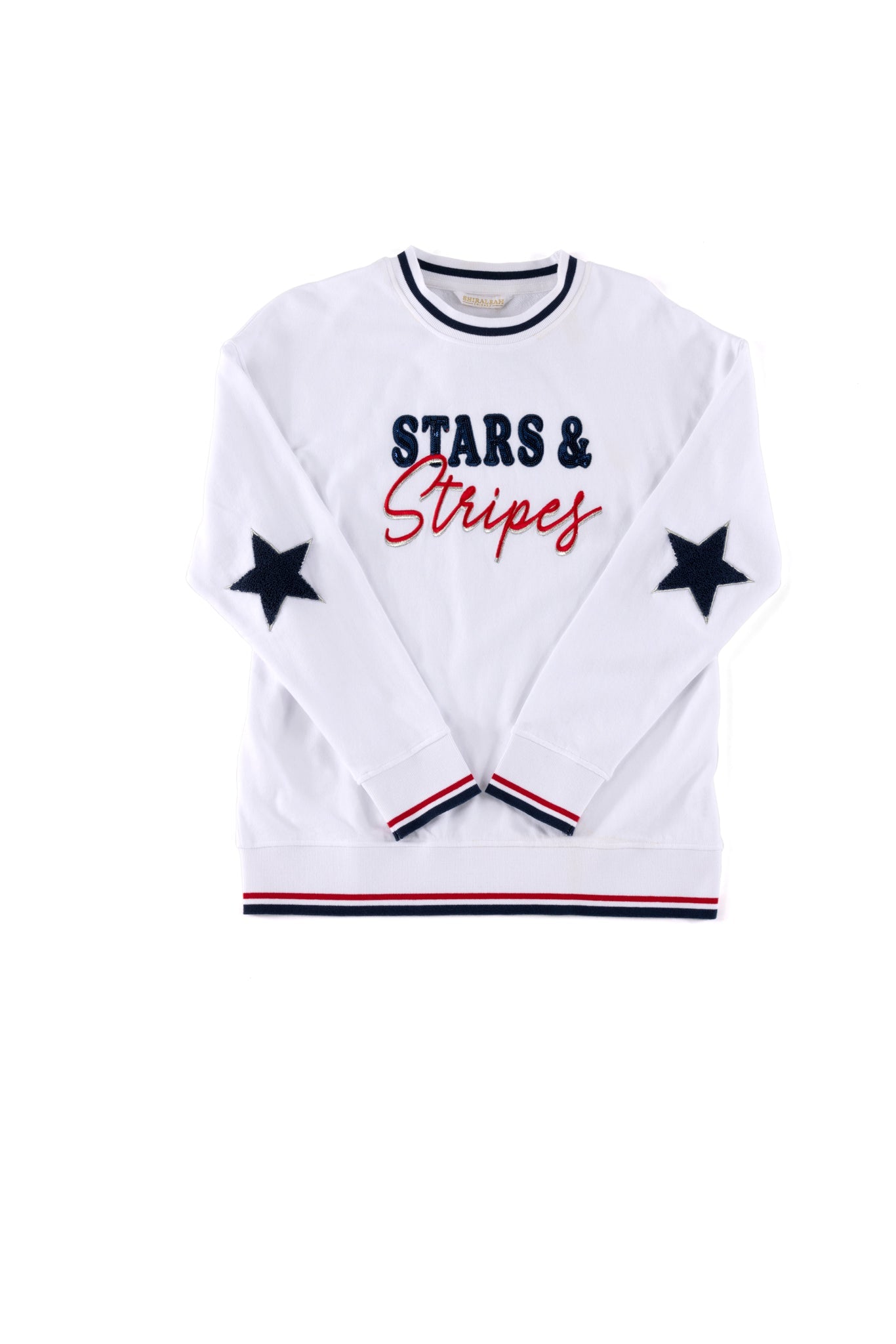 Shiraleah "Stars & Stripes" Sweatshirt, White