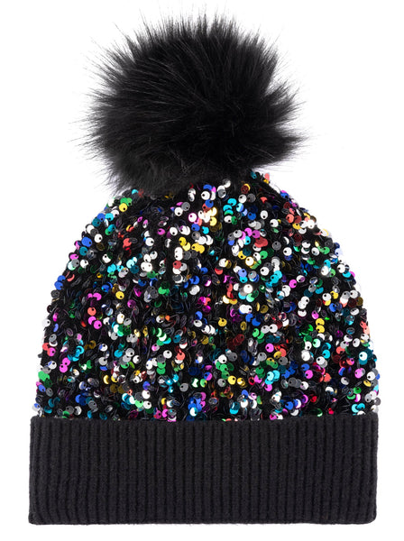 Shiraleah Fiesta Sequin Hat, Black