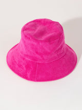 Keep your head cool and dry this summer with Shiraleah's Sol Bucket Hat. Made from soft and absorbent cotton terry, this hat is the perfect poolside companion. Its vibrant fuchsia color matches the rest of Shiraleah's Sol collection. Pair with other items to complete your look!
