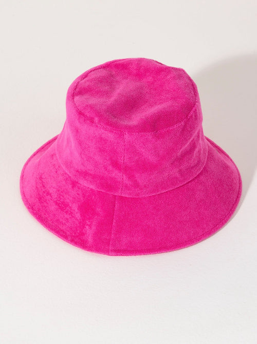 Shiraleah Sol Terry Bucket Hat, Fuchsia