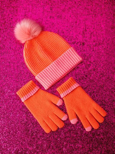 Shiraleah Joy Touchscreen Gloves, Orange - FINAL SALE ONLY