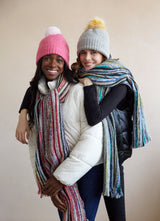 Shiraleah Pick-A-Pom Winter Knit Hat/ Beanie, Grey - FINAL SALE ONLY