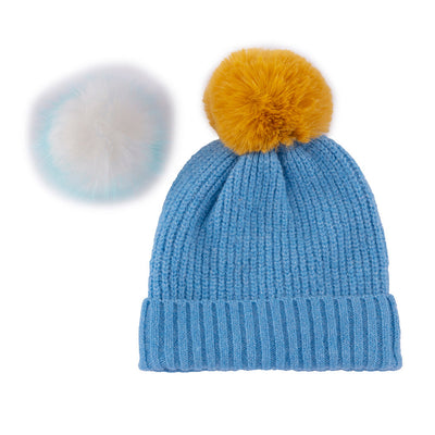Pick-A-Pom Hat, Blue