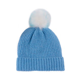 Shiraleah Pick-A-Pom Winter Knit Hat/ Beanie, Blue - FINAL SALE ONLY