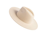 Shiraleah Clyde Felt Brim Hat With Interchangeable Trim, Cream