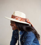 Shiraleah Clyde Felt Brim Hat with Interchangeable Trim, Cream - FINAL SALE ONLY