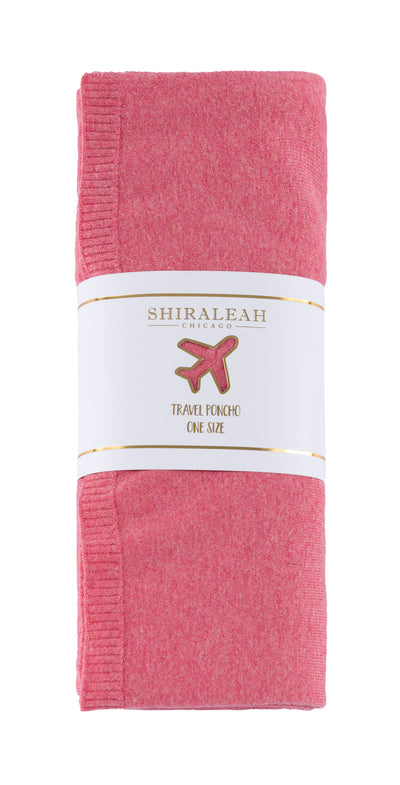 Shiraleah Francoise Travel Poncho, Pink