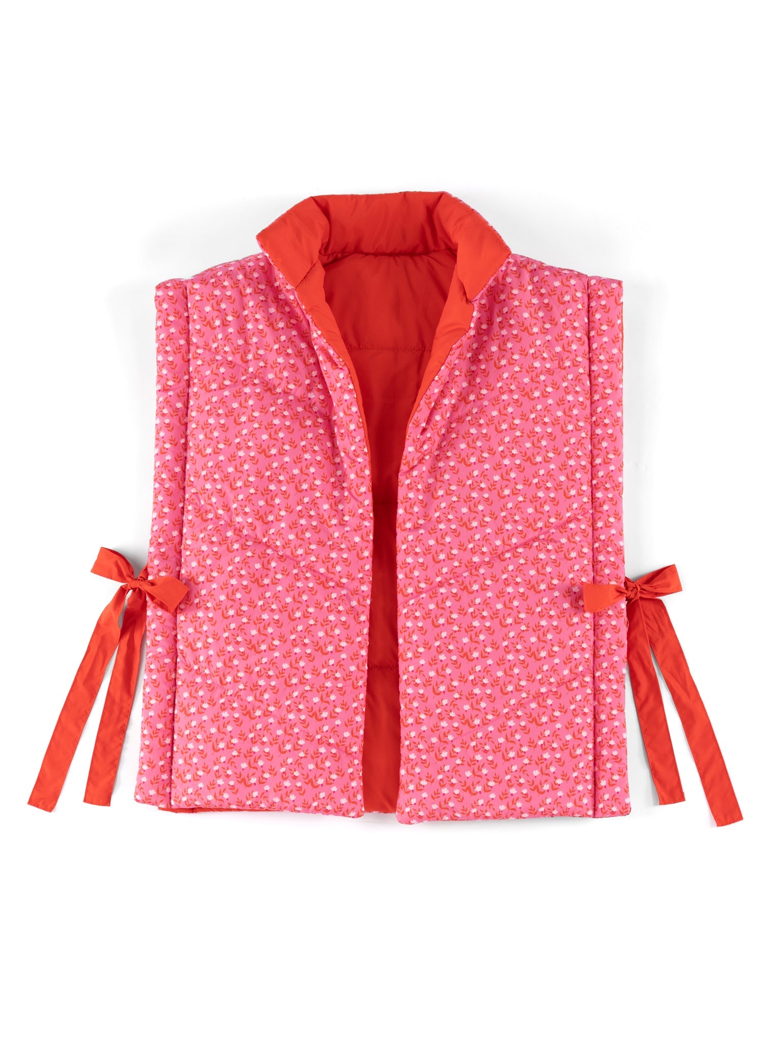 Shiraleah Petra Reversible Vest, Flame - FINAL SALE ONLY