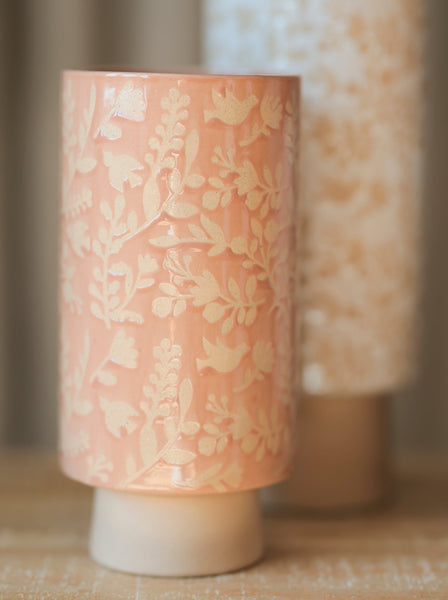 Shiraleah Alameda Floral Vase, Blush - FINAL SALE ONLY