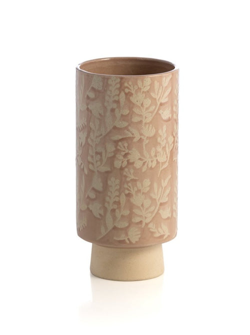 Shiraleah Alameda Floral Vase, Blush