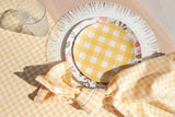 Shiraleah Gina Check Table Runner, Yellow - FINAL SALE ONLY