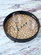 Shiraleah "Cheers" Decorative Tray, Black - FINAL SALE ONLY