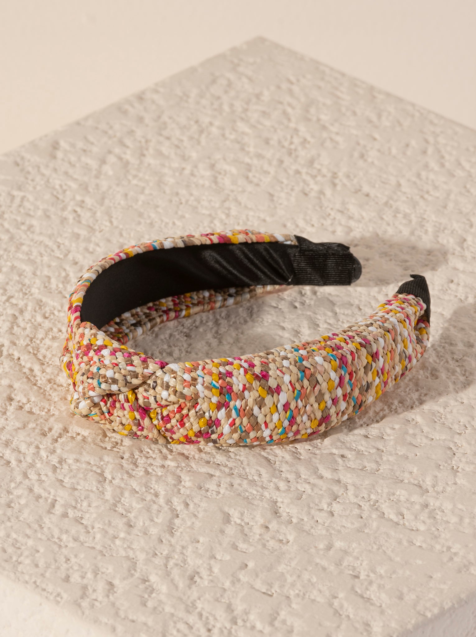 Shiraleah Knotted Straw Headband, Multi - FINAL SALE ONLY