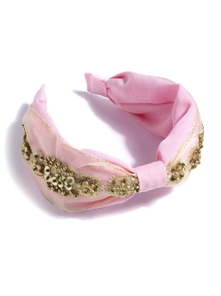 Shiraleah Embellished Headband, Pink - FINAL SALE ONLY