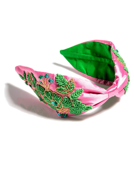 Shiraleah Embellished Wide Headband, Pink - FINAL SALE ONLY