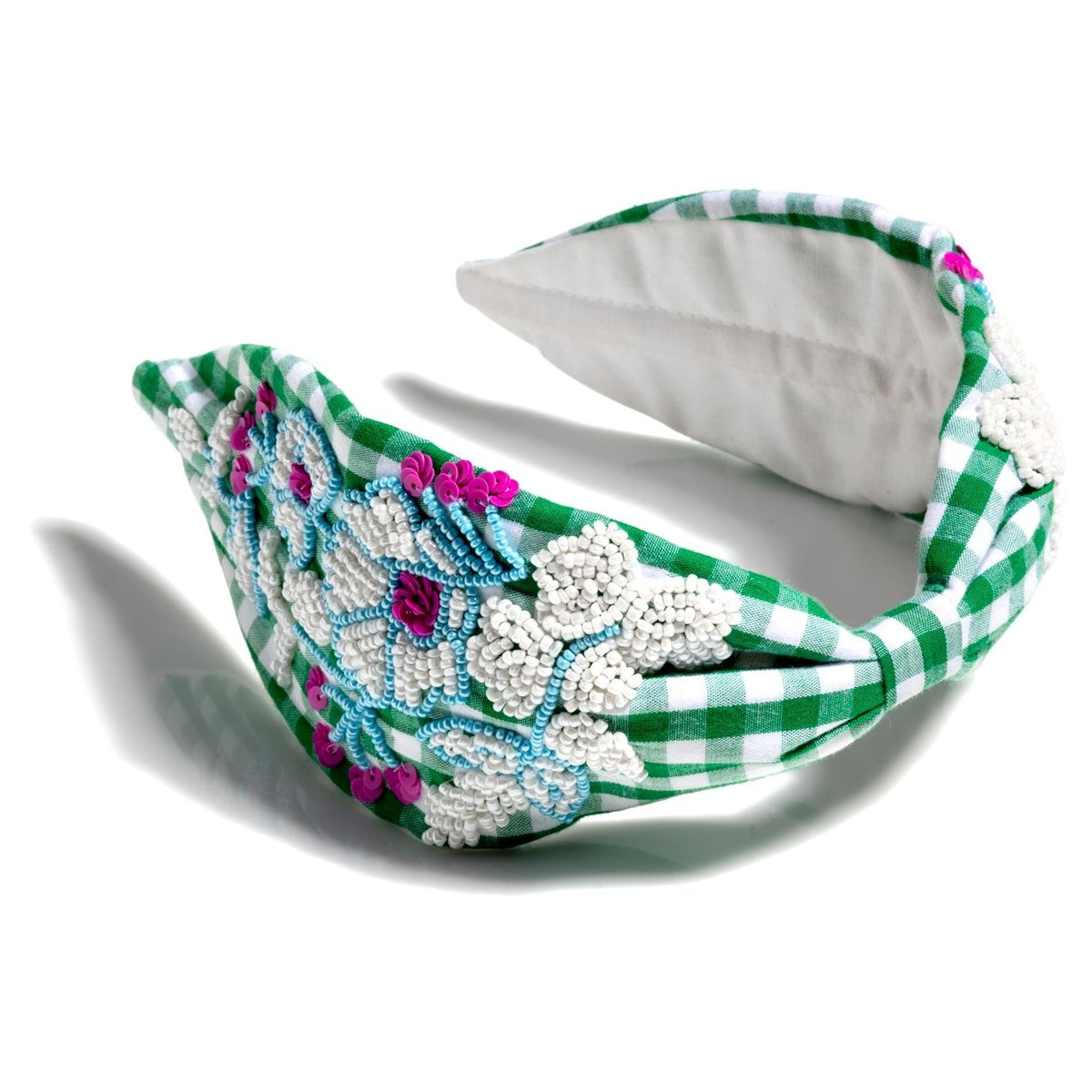 Shiraleah Embellished Wide Check Headband display picture 3