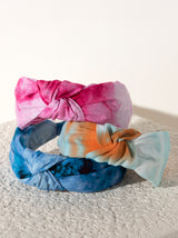 Shiraleah Knotted Tie Dye Headband, Blue - FINAL SALE ONLY