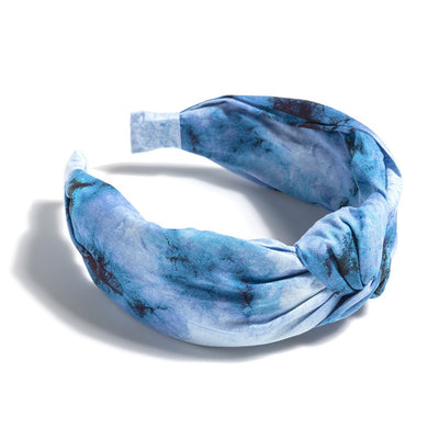 Shiraleah Knotted Tie Dye Headband, Blue