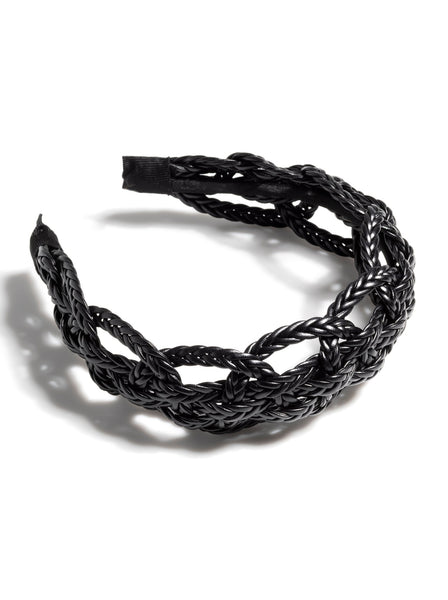 Shiraleah Basket Weave Headband, Black