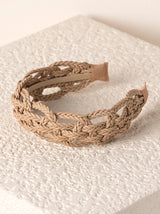 Shiraleah Basket Weave Headband, Taupe