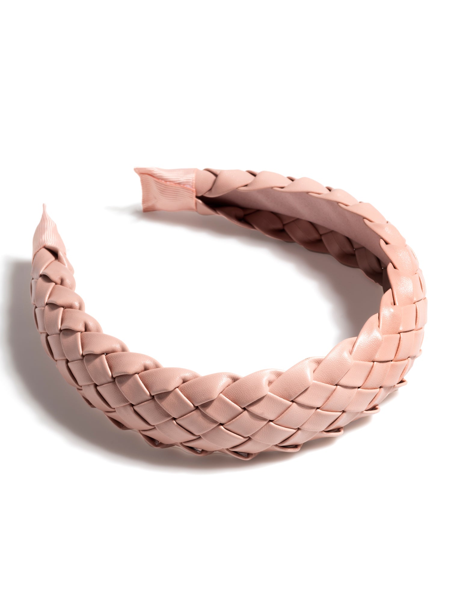 Shiraleah Woven Faux Leather Headband, Blush