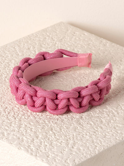 Shiraleah Braided Headband, Pink