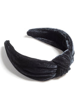 Shiraleah Knotted Velvet Headband, Black