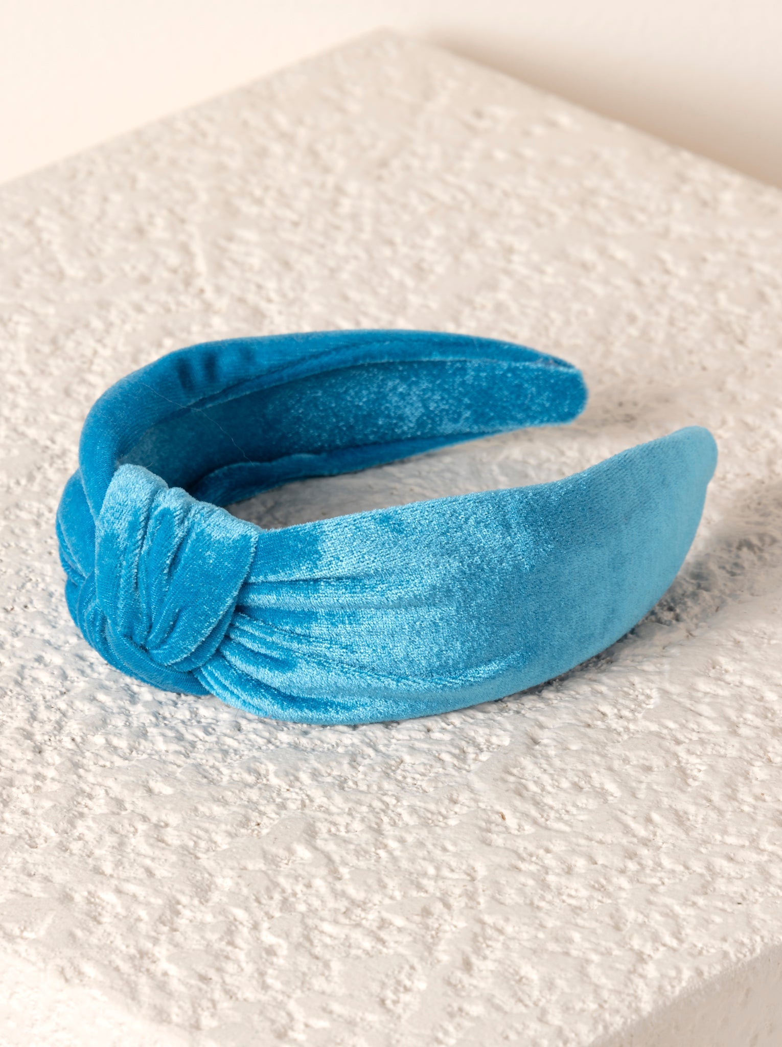 Shiraleah Knotted Velvet Headband, Blue