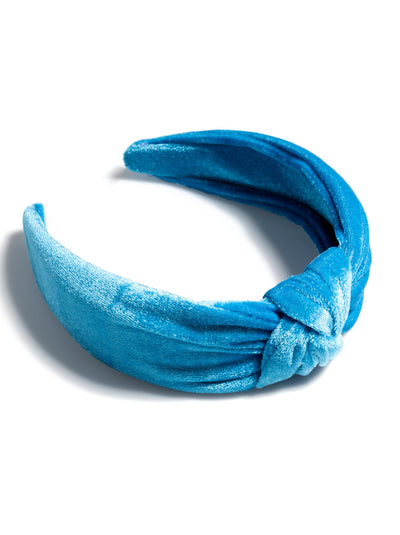 Shiraleah Knotted Velvet Headband, Blue