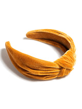Shiraleah Knotted Velvet Headband, Gold