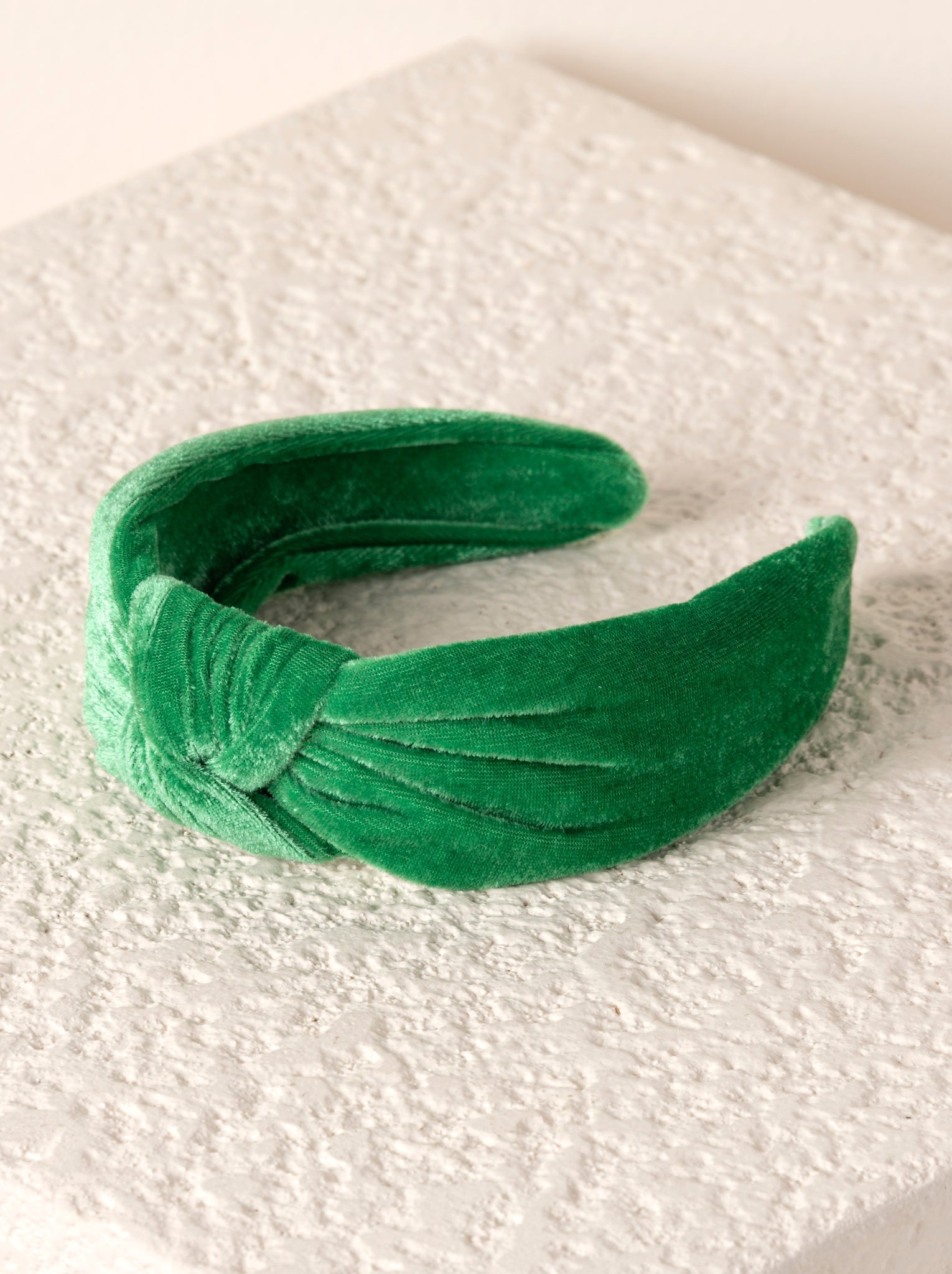 MUD PIE BRAIDED VELVET HEADBAND GREEN – Prosperity Home, a