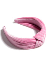 Shiraleah Knotted Velvet Headband, Pink