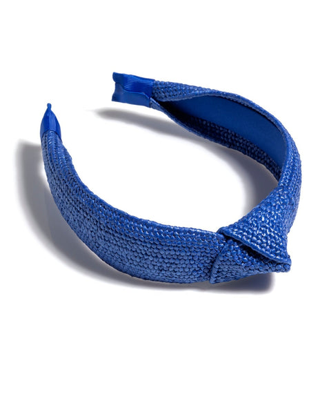 Shiraleah Knotted Woven Headband, Blue - FINAL SALE ONLY