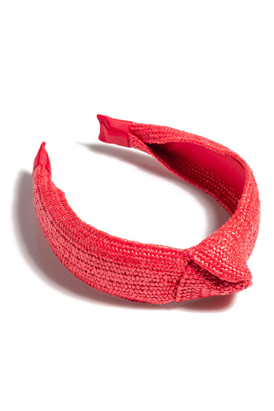 Shiraleah Knotted Woven Headband, Red - FINAL SALE ONLY