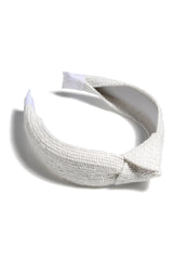 Shiraleah Knotted Woven Headband, White